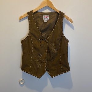 Suede western vest